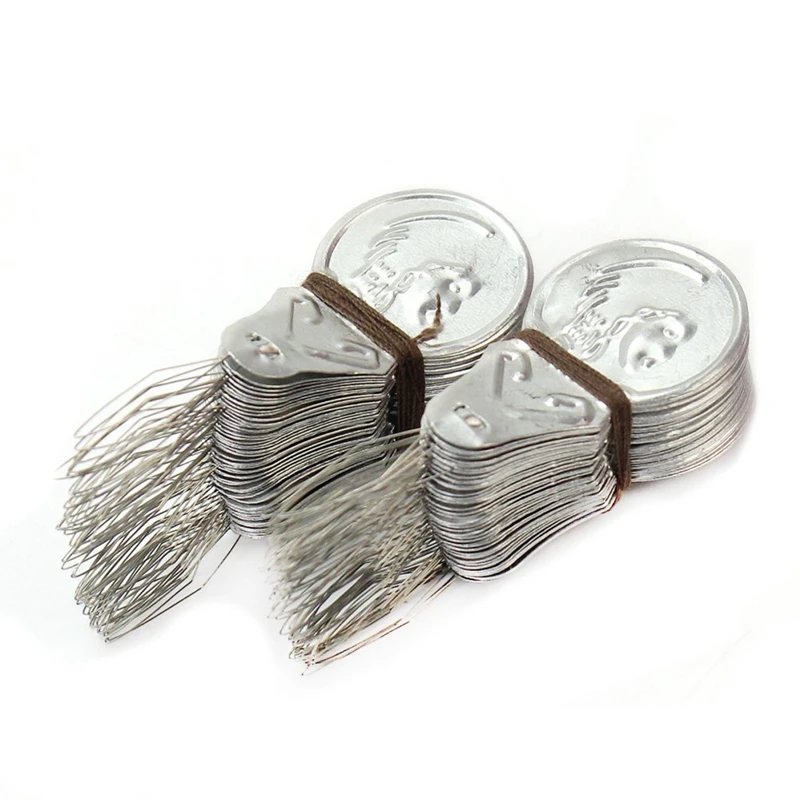 100x Серебряный тон проволочная петля Игла DIY Threader вставка ручной машинное шитье инструмент для квилтинга ремесло