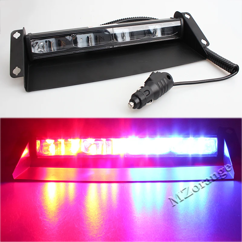 

12 leds 12V-24V Car Police Strobe Truck Flash Light RedBlue Dash Emergency Flashing Light Warning Lamp 36W Car light