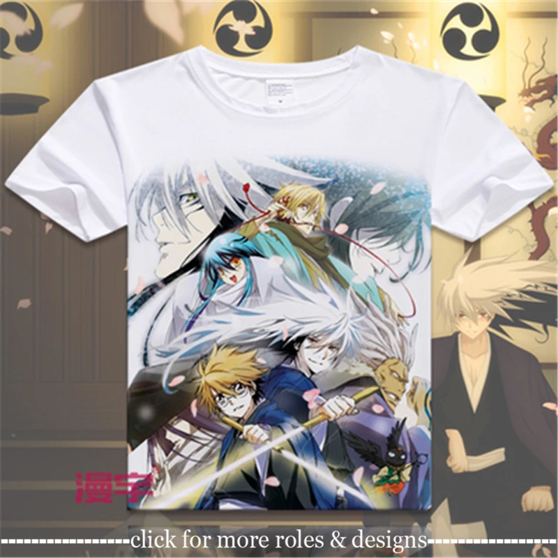 Nurarihyon no Mago Nurarihyon's Grandson Rikuo Nura Cosplay Costume Cloth Adult Kids Child Short Sleeve T Shirt T-shirt |