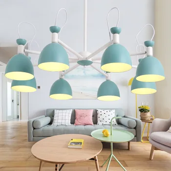 

nordic vintage design lamp cocina accesorio modern led chandelier avizeler ventilador de techo lampes suspendues