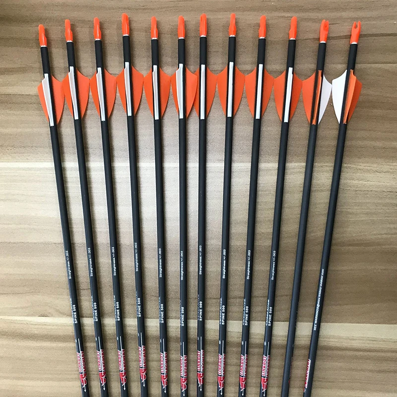 Linkboy-Archery-Pure-Carbon-Arrows-Spine-400-500-600-700-800-900-1000-30-1-75 (1)