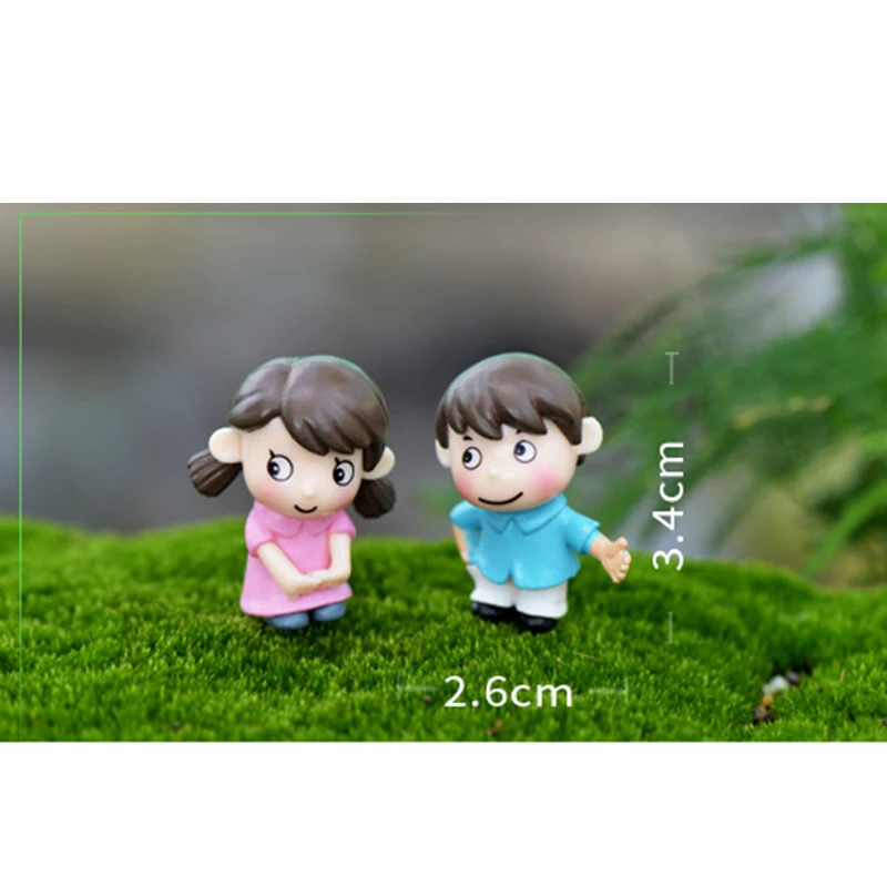 2 Pcs Moss Micro-landscape Decoration Lovers Shy DIY Material Landscape Home Wholesale | Дом и сад