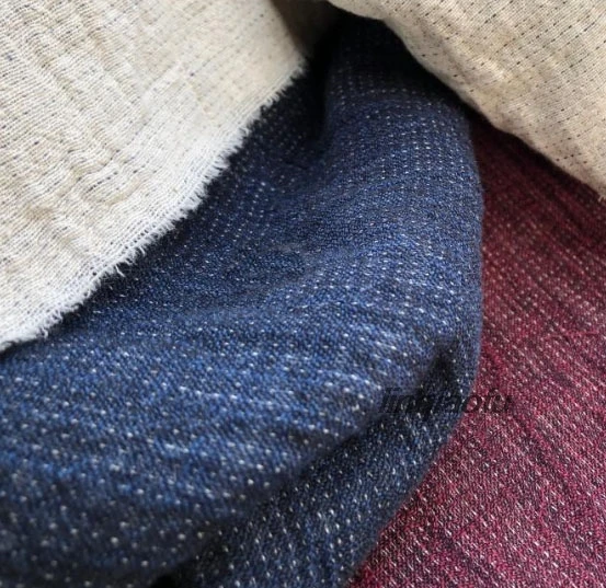 Высокая-конец двухсторонняя Меланжевая хлопковая халаты высококачественный льняной ткани