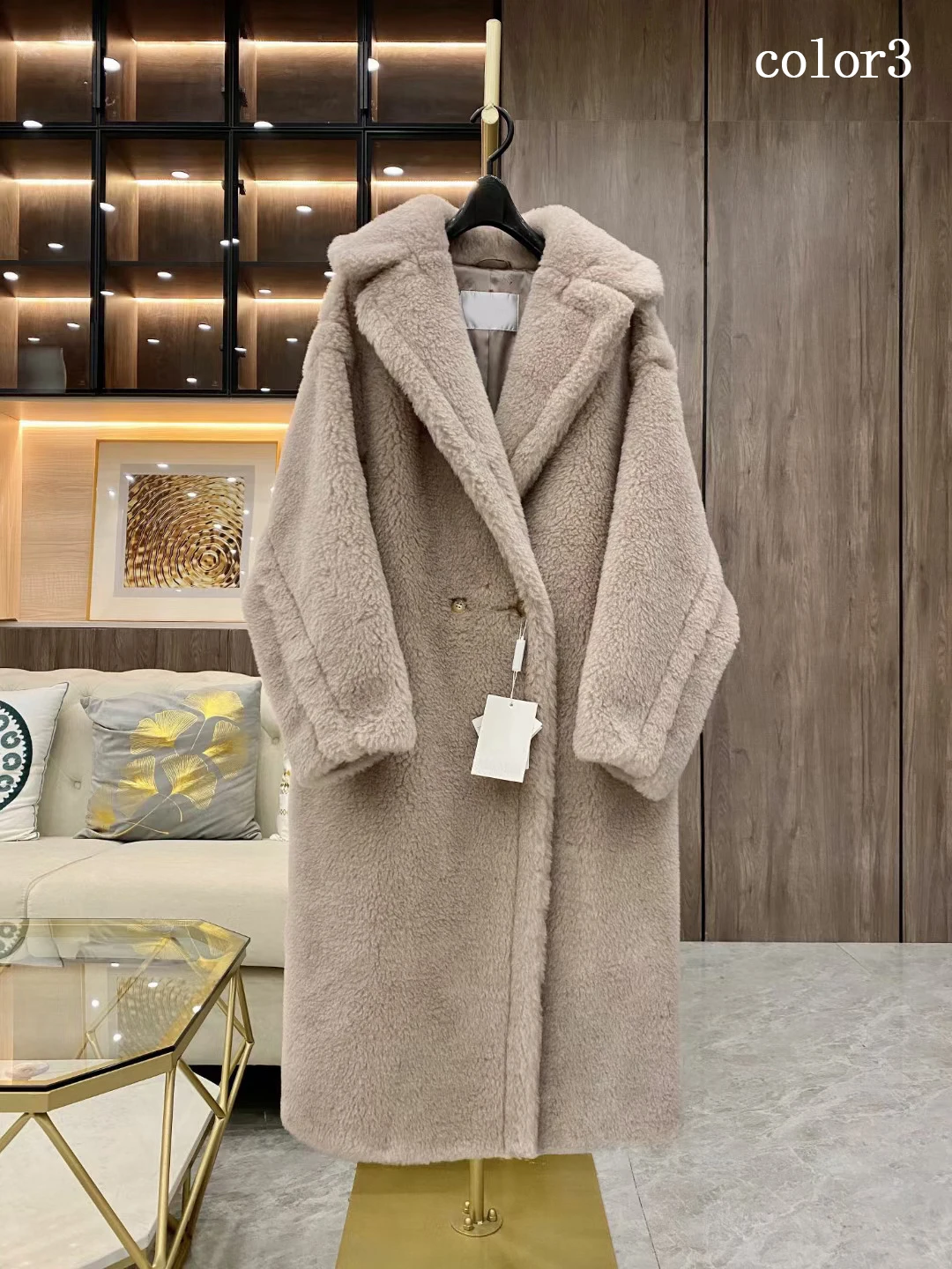 Teddy Bear Coat Fur Coat Teddy Alpaca Profile Wool Female Same paragraph Correct Version Real Fur Coat Outwear