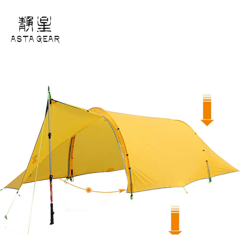 ASTA 20d silnylon 3 сезона/4 сезона 2 человека уличная туннельная палатка для