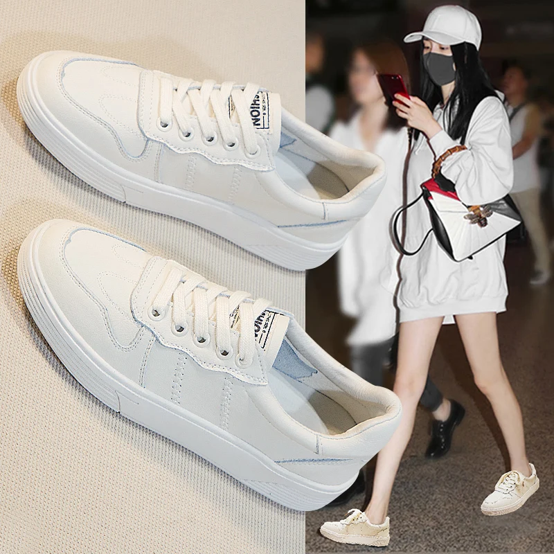 

Small White Platform Shoes Women's Shoes Soft Bottom 2020 Spring New Style Net Red Single Shoes, Shoes Flat Bottom Sneakers