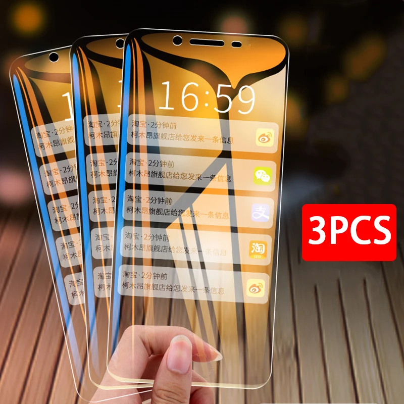 

3pcs Tempered Glass on for Oppo Reno 6.4 6.6 2 2F 2Z A1k A71 A5 2020 A9 2020 A3 2010 R9s Plus Screen Protector Protective Film