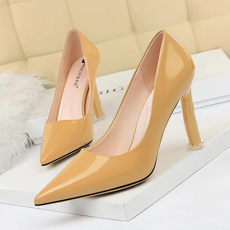 

plardin Fashion high heel women's shoes fine with suede shallow mouth pointed rhinestone sexy nightclub high-heeled women pumps