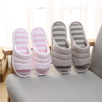 

Women Indoor Slippers Anti-slip Lovers Home Flax Slipper 2020 Spring Summer Shoes Woman Men House Floor Cotton Slides SH12281