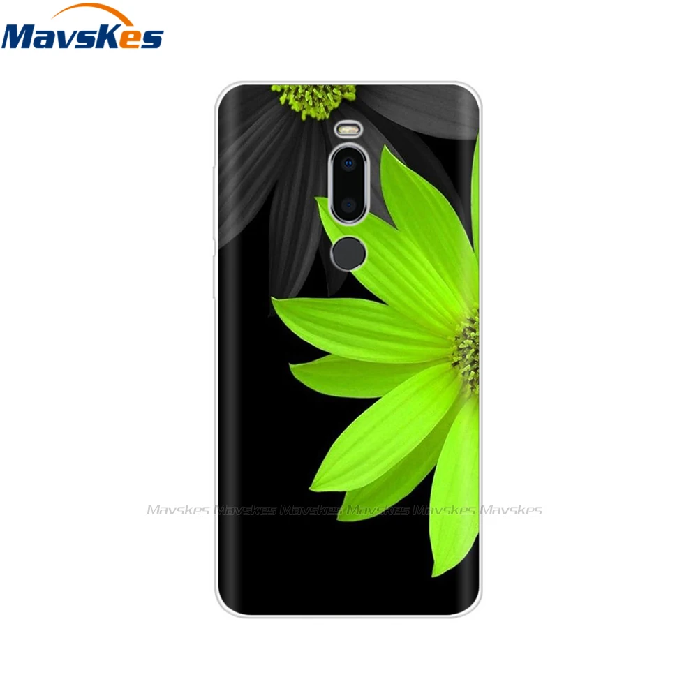 cases for meizu belt Silicone Cover for Meizu M8 Case oft TPU Protective Phone Case Cartoon Flowers Bumper Shell for Meizu M8 Lite M 8 Case Cover Bag best meizu phone case brand Cases For Meizu