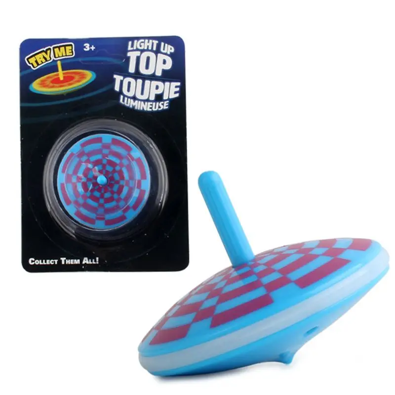

Edge Light Up Gyro Flashing Spinning Tops Party Favors Kids Toy