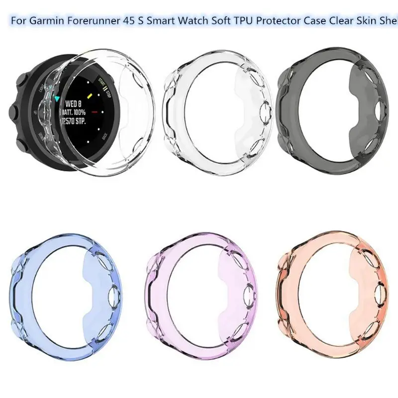 Защитный чехол из ТПУ прозрачный защитный для часов Garmin Forerunner 45S | Наручные часы