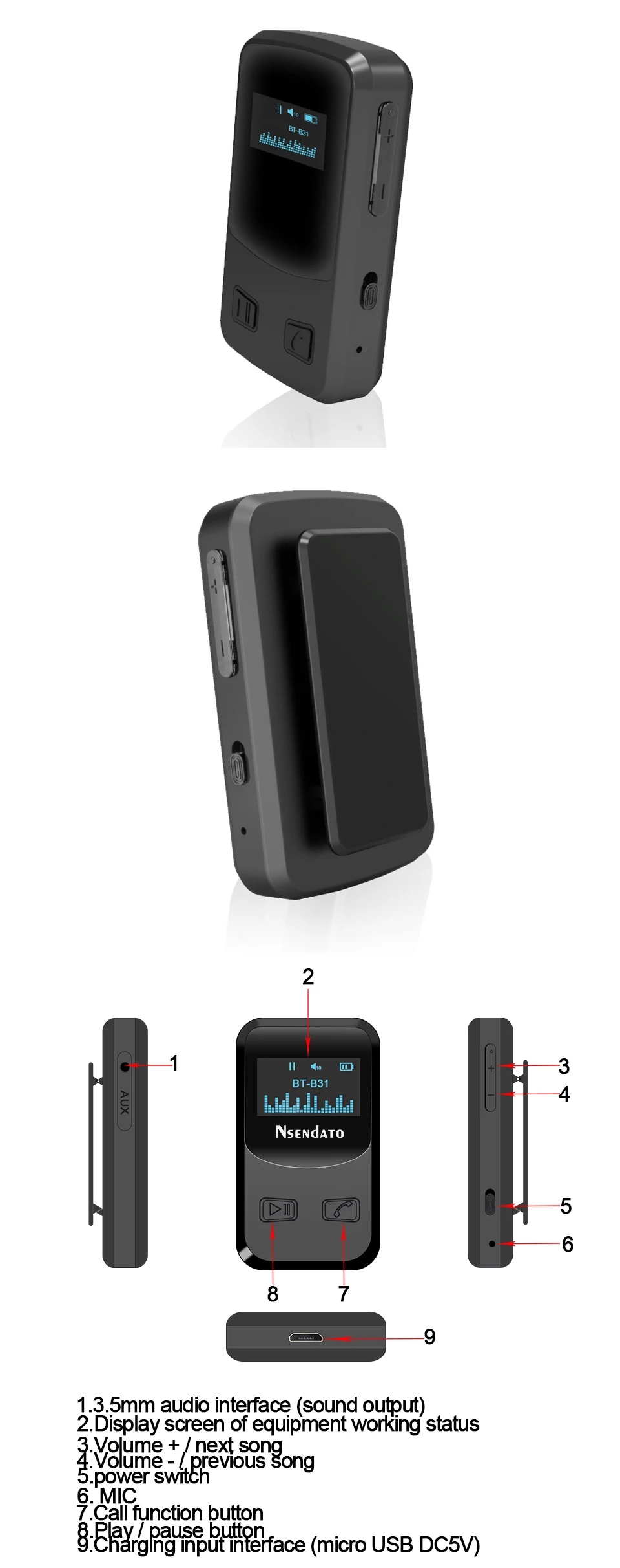 com tela oled, adaptador de transmissão de