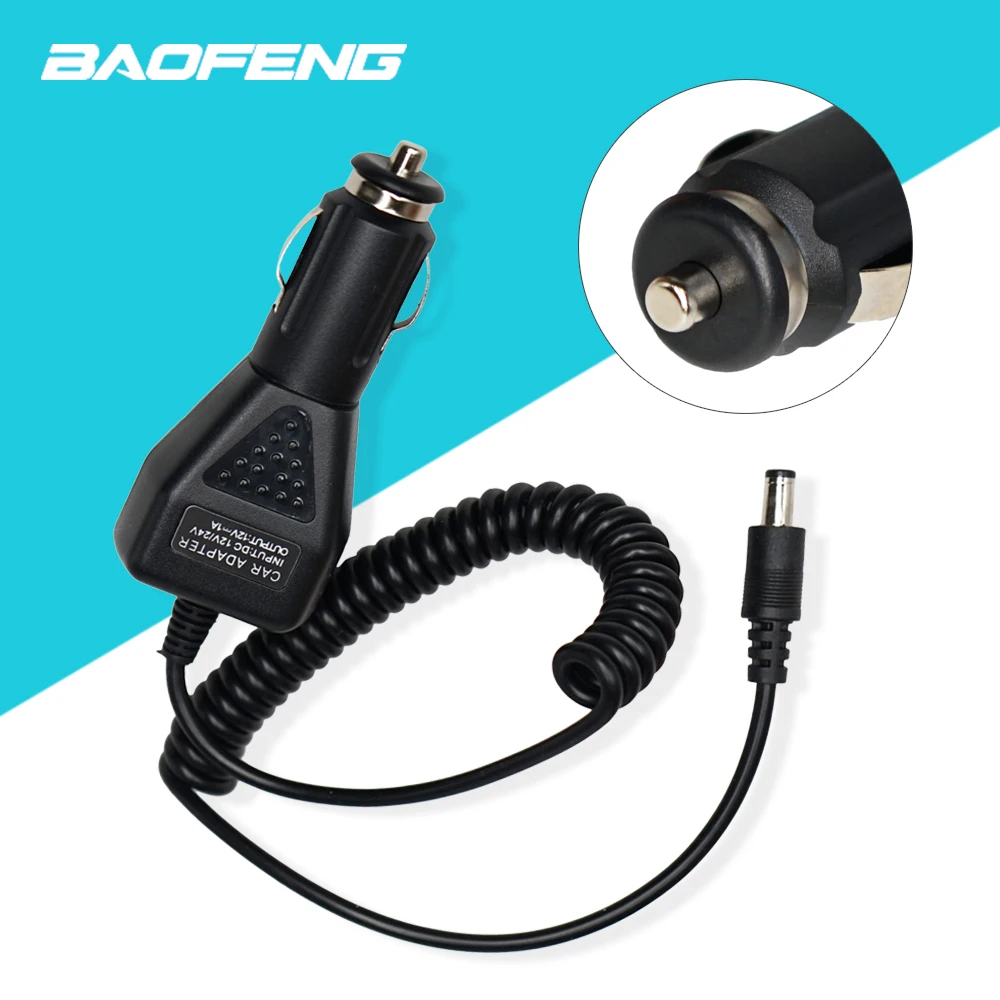 

Original Baofeng 12V DC Car Charger Cable Line For Baofeng UV-5R UV-82 UV82 UV5R UV-9R plus UV-H9 BFH7 Walkie Talkie Accessories