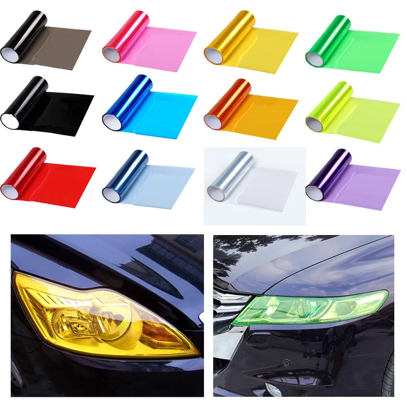 30cmX60cm Car Styling Fog Light Lamp HeadLight Taillight Film Sticker Decal YG 