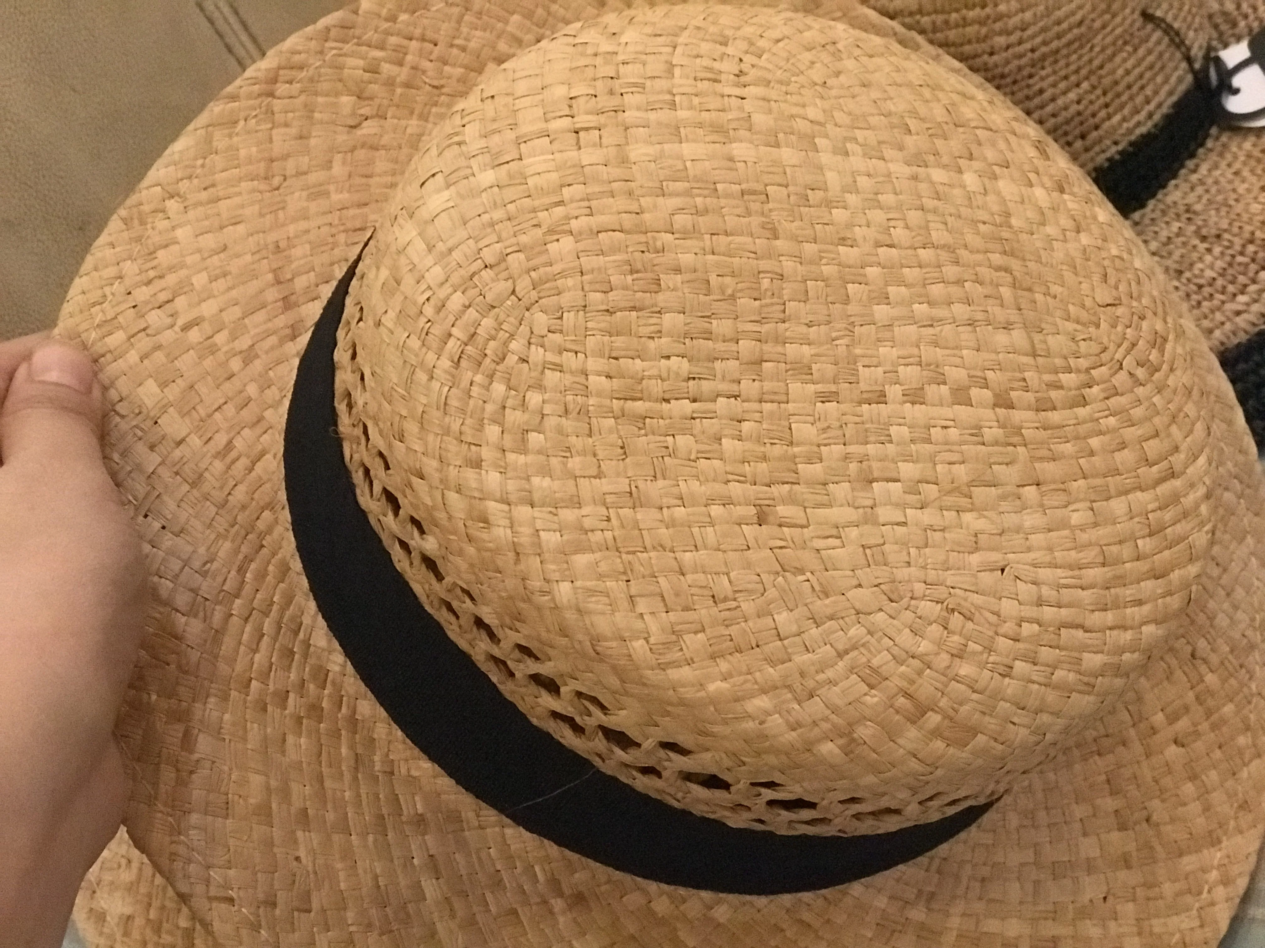 01910-shi ручная работа рафия трава легкая дышащая шляпа fedoras пляжная кепка для мужчин и женщин Панама джазовая, шляпа