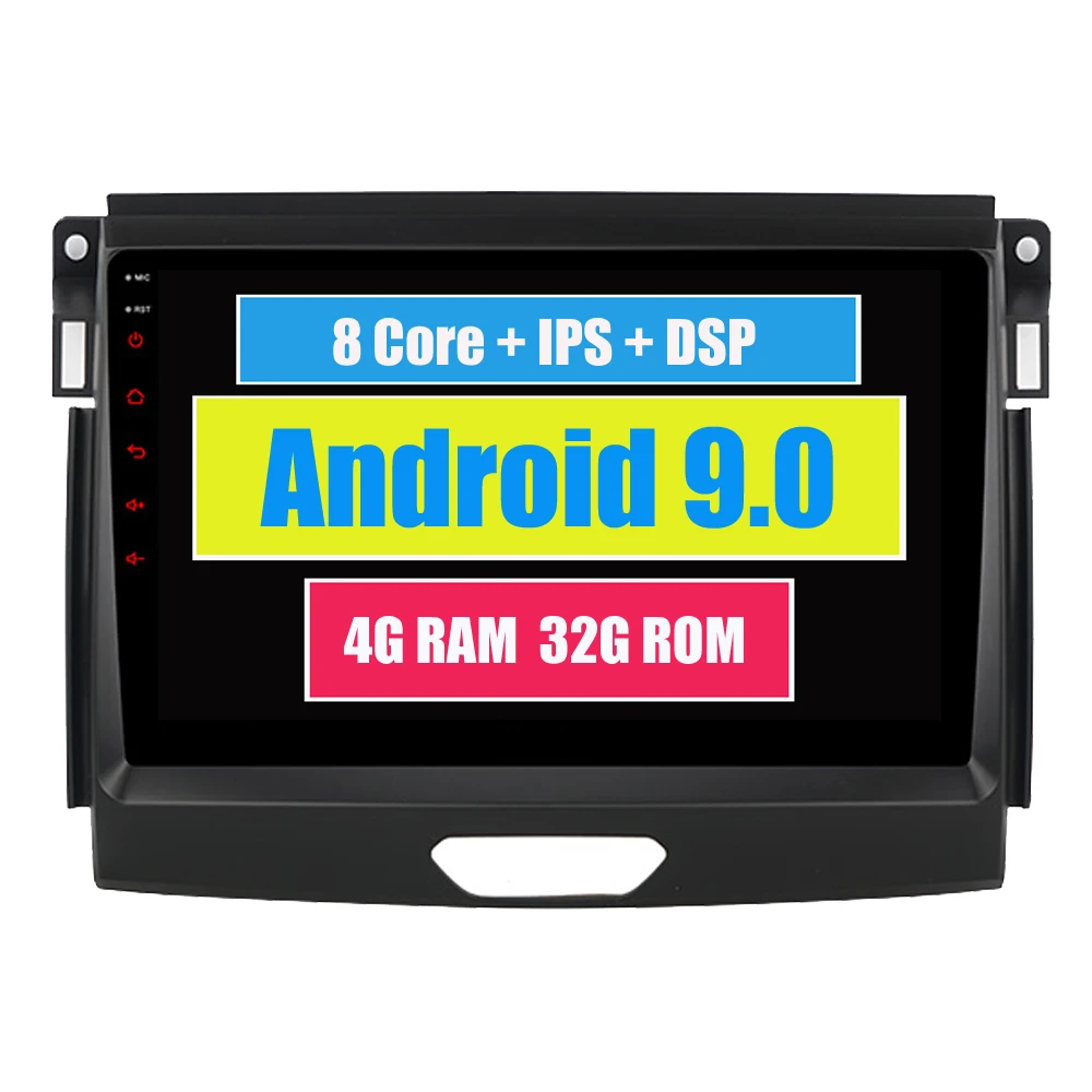 Cheap RoverOne Android 9.0 Car Multimedia System For Ford Ranger Raptor 2016 - 2019 Octa Core 4G+32G Radio GPS Navigation DSP Player 0