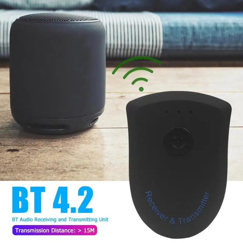 BT805 2 в 1 стерео Bluetooth 4,2 аудио приемник передатчик для телевизора MP3 PC 15 м расстояние передачи 3,5 мм Интерфейс до 95дб SNR