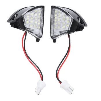 

2x Error Free Led Side Mirror Puddle Light For Vw Golf 5 Mk5 Mkv For Passat B6 Jetta Eos