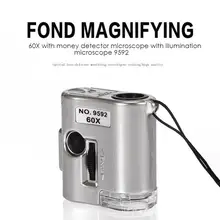 Творческий 9592 Макрос микроскопа объектив лупа Лупа Рождественский подарок бытовой гаджет увеличительное полезное серебро 60X
