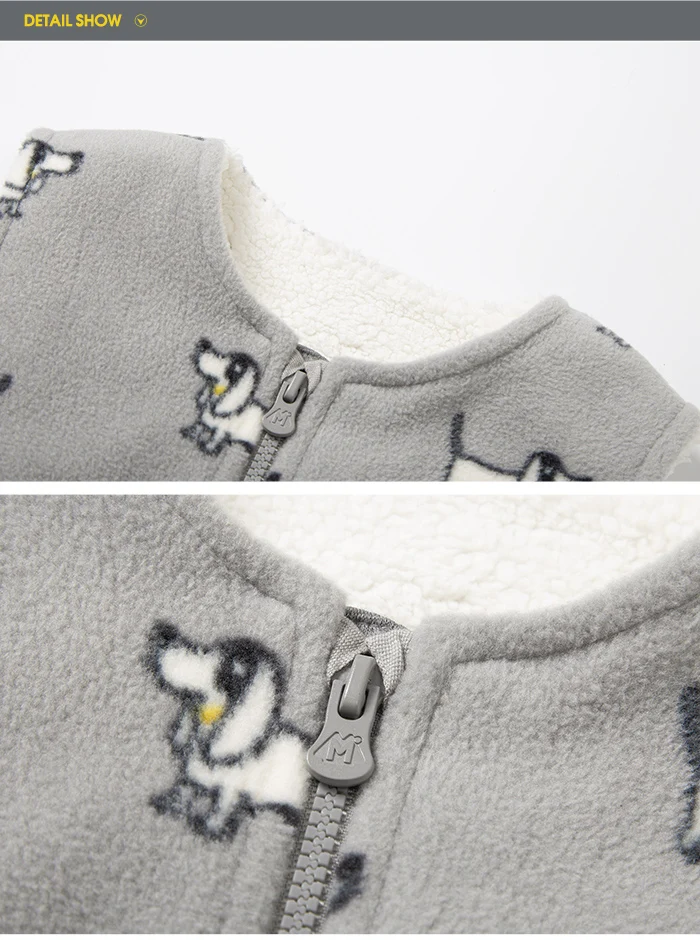 Minibalabala/Детский жилет для маленьких мальчиков г., осенний флисовый плотный жилет с рисунком для малышей