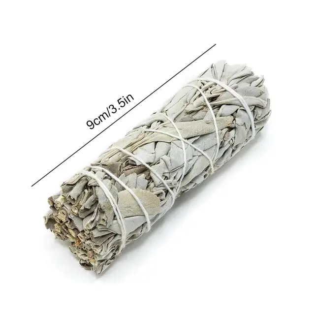 40 G Fehér Zsálya -Köteg Foltos Bot Tisztítás Otthoni Légfrissítő Spirituális Füstölő Égés A Meditáció Gyógyulására Air Frissítő - Image 6