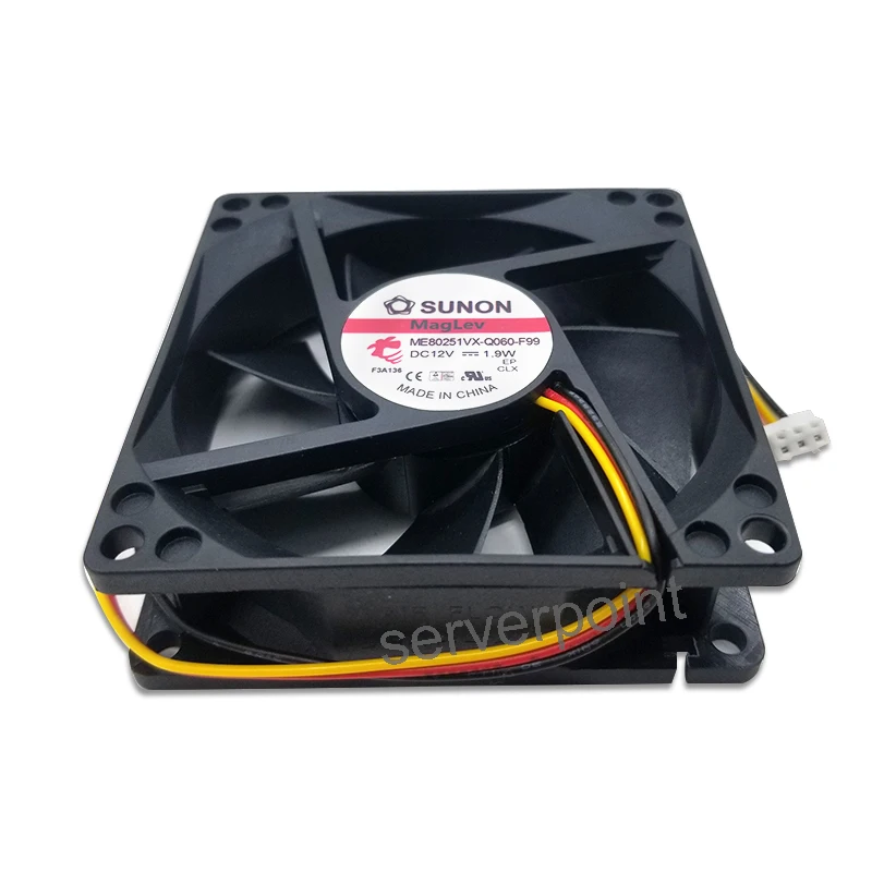 Новый ME80251VX Q060 F99 DC 12V 1 9 W 8025 80x80x25 мм 3 линейный 8 см охлаждающий вентилятор