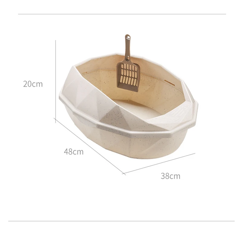 Pet Toilet Bedpan Anti Splash Cats Litter Box Cat Dog Tray with Scoop Kitten Dog Clean Toilette Home Plastic Sand Box Supplies Pet Toilet Bedpan Anti Splash Cats Litter Box Cat Dog Tray with Scoop Kitten Dog Clean Toilette Home Plastic Sand Box Supplies