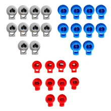 30 шт пластиковый амортизатор веревка тогл конечный замок пробки шаровые пряжки 3 цвета