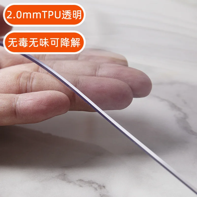 TPU Tablecloth Odorless Transparent Frosted Plastic Soft Glass