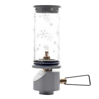 

Camping Hiking Gas Lantern Christmas Snow Light Outdoor Camping Lamp Ultralight Portable Gas Lamp Tent Night Lights