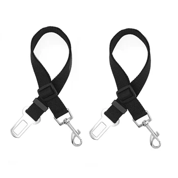 

Dog Seat Belt Adjustable Pet Dog Cat Car Seat Belt Safety Leads Vehicle Seatbelt Harness Lever Auto Traction Rope Leash