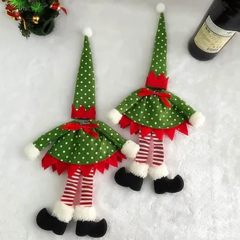 

Christmas Decoration Wine hold towels hold bottles Covers gift Santa Claus snowman Christmas Gifts Christmas Decor for Home #25