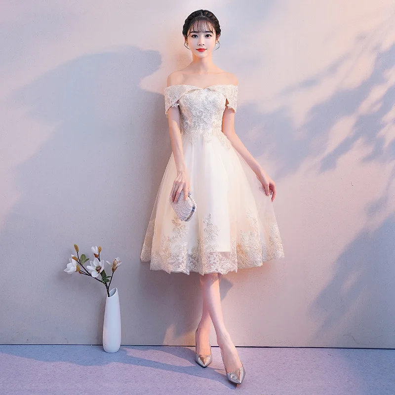 style 4 Элегантное летнее женское вечернее платье с коротким рукавом сексуальное тонкое свадебное платье подружки невесты Vestidos размер S-3XL - Цвет: style 4