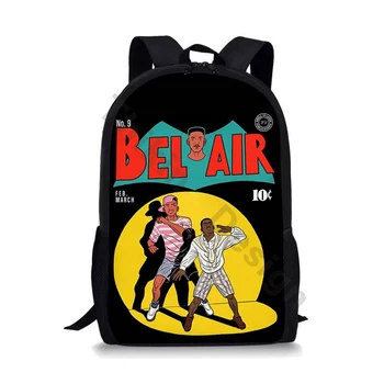 

Backpack Women Hot Fresh Prince Design Unisex Travel Backpacks Large Students School Bags 2020 New Arrival For Custom Mochilas