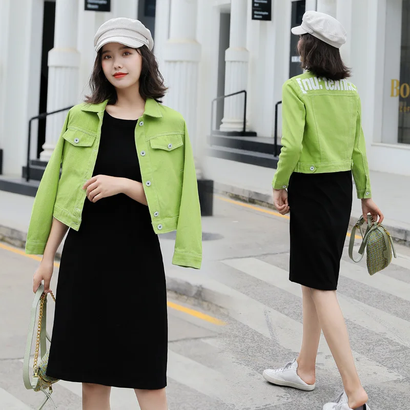 

2019 Spring And Autumn New Style Fashion Korean-style Solid Color Shorts Coat with Black And White with Pattern Dress Elegant Sl