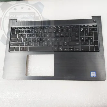

90%NEW Original Palmrest with US Backlit Keyboard for Dell Vostro 15 5000 5568 V5568 Top Cover Upper Case HJP49 0HJP49