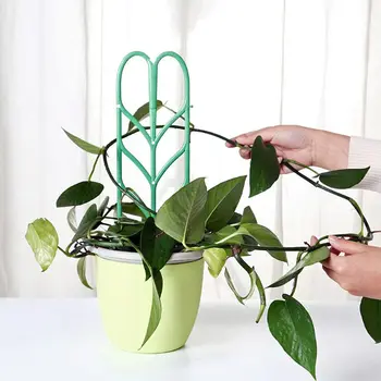 

3Pcs Plant Trellis DIY for Potted Plant Support, Leaf Shape Mini Climbing Plants Flower Vegetables Rose Vine Pea Ivy Cucumbers