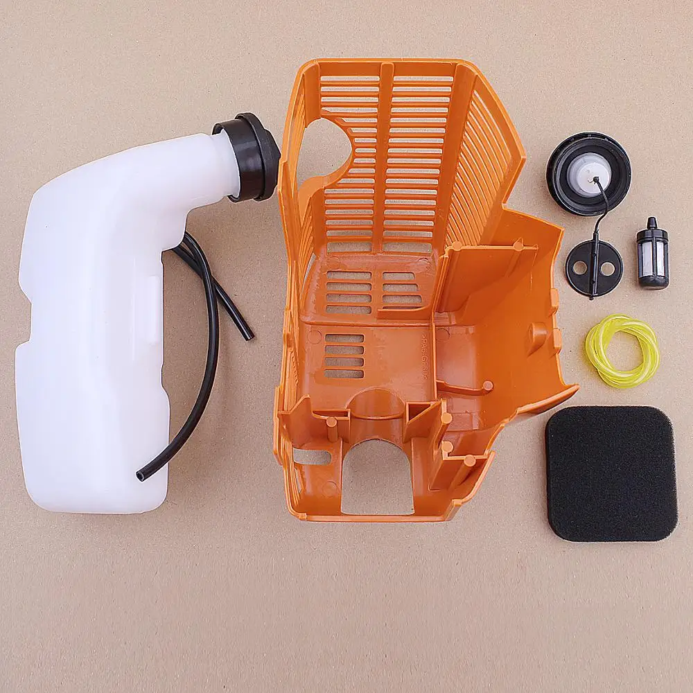 Газовый топливный бак Кепки кожух крышки двигателя комплект для stihl FS75 FS80 FS80R FS85 FS85R Триммер-кусторез 4137 350 0410 4137-080-1601