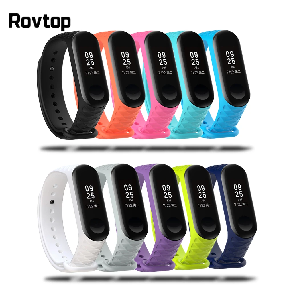 Силиконовый ремешок для Mi Band 4 3 сменный Браслет Xiaomi на запястье MiBand спортивный |