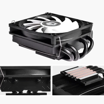 

90MM PWM 4Pin PC Cooling Fan 12V Silent RGB Fan Computer Air Cooling 4 Heat-pipes CPU Cooler Radiator for Intel & AMD