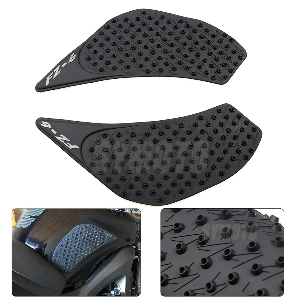 Motorcycle Anti slip Tank Pad 3M Side Gas Knee Grip Traction Pads Protector Stickers For Yamaha FZ6 FZ-6 FZ 6 fz6 2006-2010 | Автомобили и
