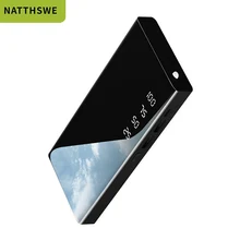 NATTHSWE внешний аккумулятор 12000 мАч портативный Быстрый зарядный внешний аккумулятор 10000 двойной USB внешний мини-аккумулятор зарядное устройство для iphone xiaomi