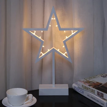 

LED Star Table Lamp Night Light For Home Room Christmas Decoration Kids Gift