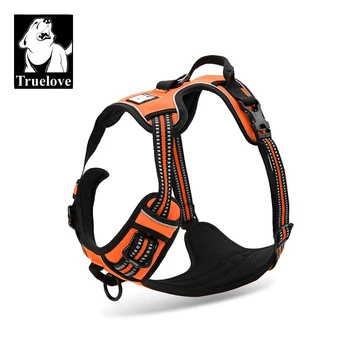 

Truelove Pet Harness Adjustable Nylon Reflective and Explosion-proof Small Medium Large Cats and Dogs ORANGE BLACK RED 11 colors