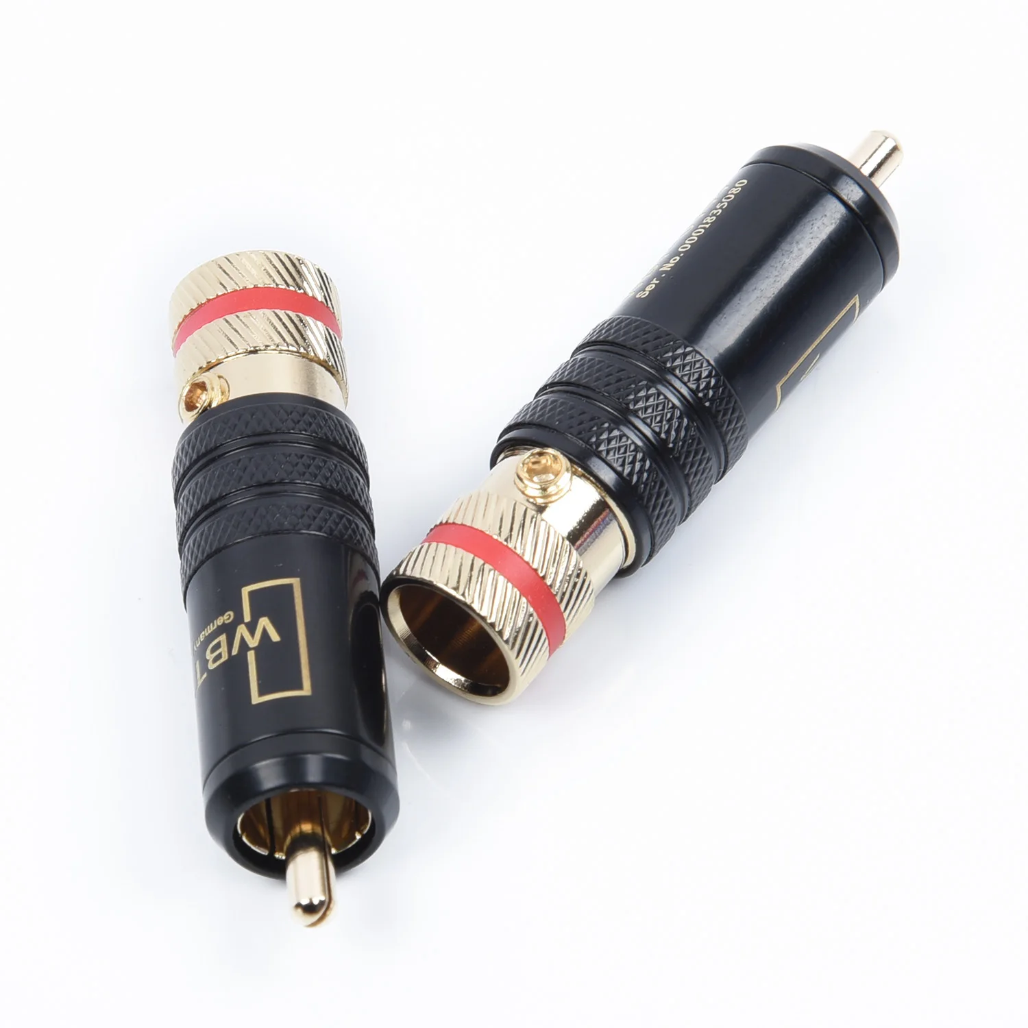 4x Copper RCA Audio Video Connector Locking Screws Connection Cable Plug 2pcs red 2pcs white RCA Connectors Ser. No. 0001626431 4x Copper RCA Audio Video Connector Locking Screws Connection Cable Plug 2pcs red 2pcs white RCA Connectors Ser. No. 0001626431