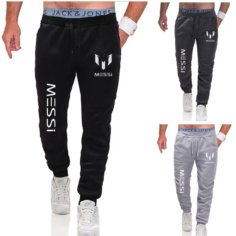 2020 New Men Joggers Pants Messi Print 