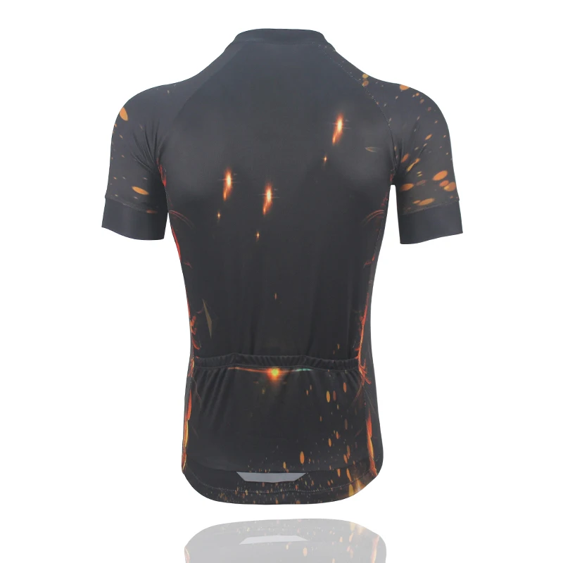 2019 NEW Summer men's cycling Jersey flaming Phenix Cycling Clothing team MTB / road Bicycle Clothes bike wear 3 pockets behind