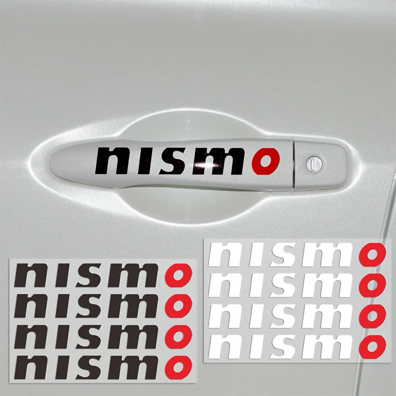 4 шт. ПВХ нисмо Автомобильная наклейка ручка дверная клей Наклейка для ниссанс