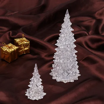 

3pcs Glowing Tree Practical Colorful Christmas Tree Gift Party Decor for Mall